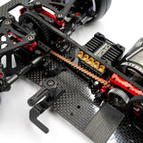 Xpress aluminum rear stiffener plate for vehicle reinforcement, showcasing the sturdy, precision-machined metal component.