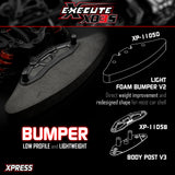 Xpress Execute XQ3S 1/10 4WD sport touring car kit with detailed chassis and components on a white background.