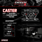 Xpress Execute XQ3S 1/10 4WD sport touring car kit with detailed chassis and components, ready for assembly and racing.