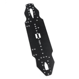 Xpress 2.5mm fiberglass main chassis plate for RC cars, showing a lightweight, durable chassis component with mounting holes.
