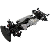 Xpress Execute XQ11R 1/10 scale 4WD touring car kit with detailed chassis and racing body, ready for assembly and racing.