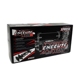 Xpress Execute XQ11R 1/10 scale 4WD touring car kit with detailed chassis and components, ready for assembly and racing.