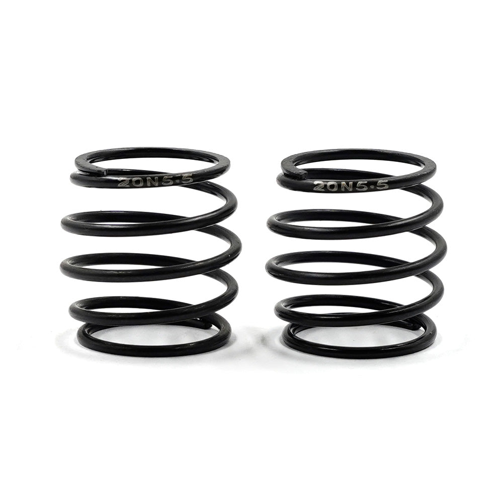 Pair of Xpress 20mm barrel springs, 2-piece set, with coiled metal design for airsoft gun upgrades.