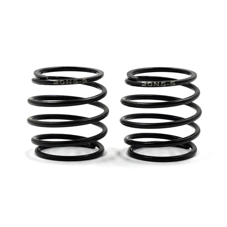 Pair of Xpress 20mm barrel springs, 2-piece set, with coiled metal design for airsoft gun upgrades.