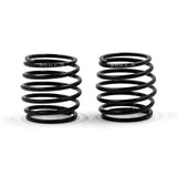 Two Xpress 20mm barrel springs shown in black, designed for RC car modifications, with coiled metal construction and durable springs.