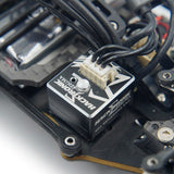 Yeah Racing Hacktronic Zigma 30A sensored brushless ESC with cooling fins and wiring for RC car control.
