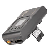 Gens Ace iMars S100 G-Tech AC Balance RC battery smart charger for RC cars, with digital display and charging ports.