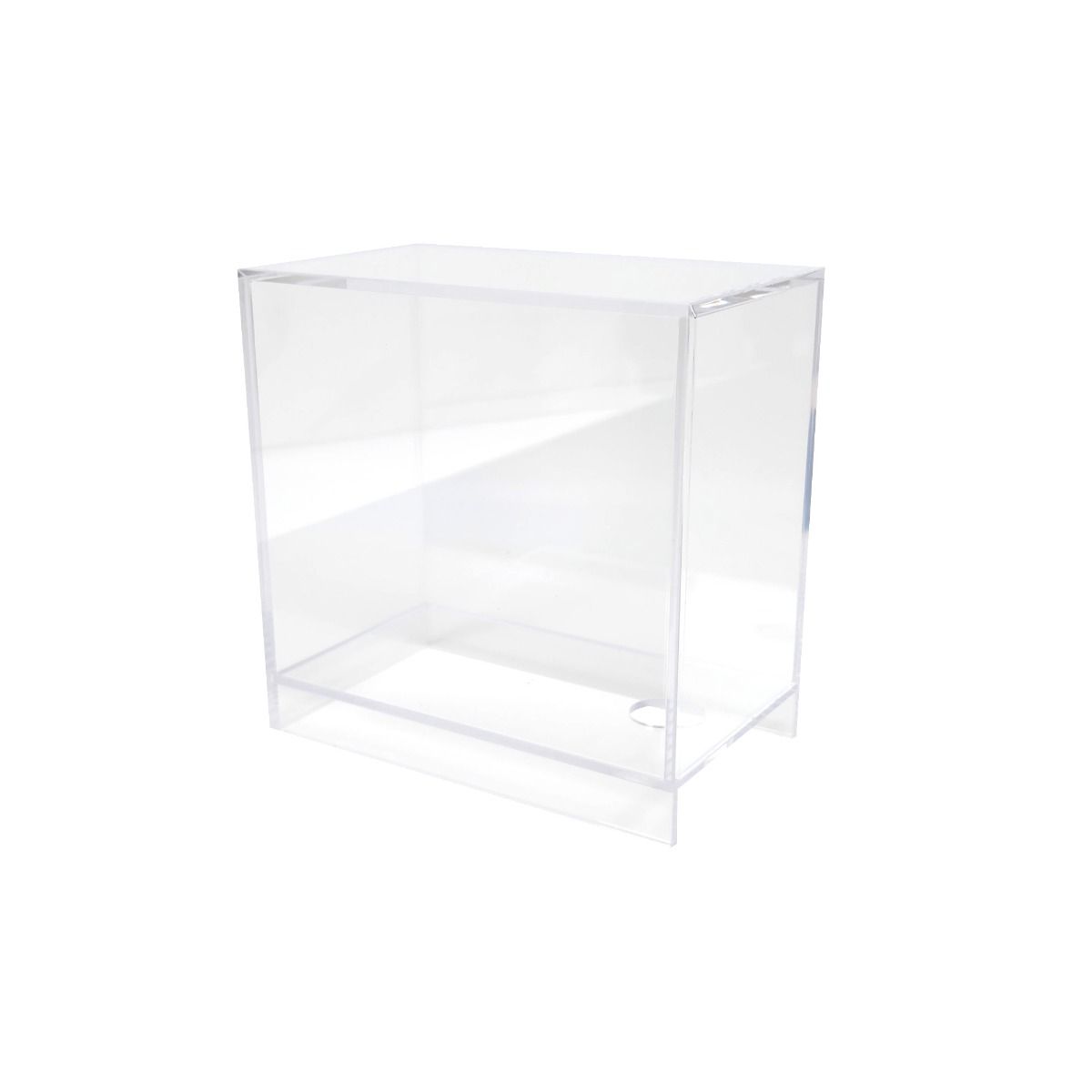 Empty BCW Spectrum Booster Box display case for Pokémon cards, made of durable plastic with secure slot compartments.