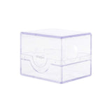 Closed BCW Prism Deck Case in clear plastic, designed for storing and protecting trading cards or collectibles.