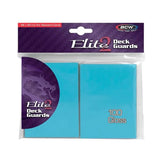BCW Gloss Deck Guards Elite2 protecting trading card edges, transparent plastic card sleeves for card storage and organization.