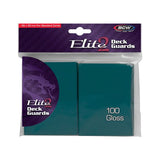 BCW Gloss Deck Guards Elite2 card sleeves, clear protective card sleeves with glossy finish for trading cards.