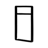 Six black BCW PSA slab bumpers for protecting and stabilizing collectible trading card slabs.
