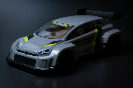 RC car body by Phat Bodies, Zero for 1:14 and 1:12 chassis, featuring a sleek design and detailed finish.