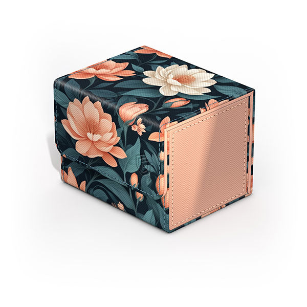Ultimate Guard Sidewinder 100+ Floral Places III card storage box with colorful floral design for trading cards.