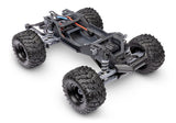 Traxxas Stampede 2WD Brushless RC truck with VX3 chassis, shown from a three-quarter angle, highlighting its robust design and off-road tires.