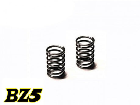 Atomic RC BZ5 rear springs for remote control cars, showing close-up of the black metal springs on a plain background.