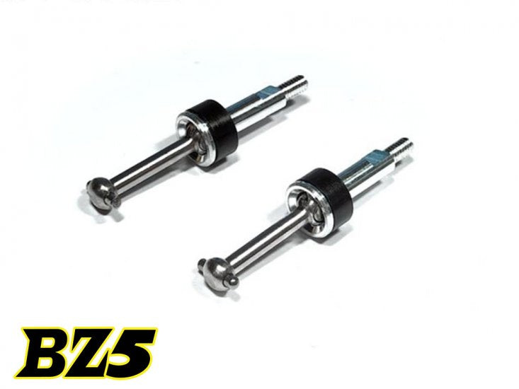 Atomic RC BZ5 Front CVD driveshaft for RC cars, featuring 12.5mm diameter, precision metal construction, and high-performance design.