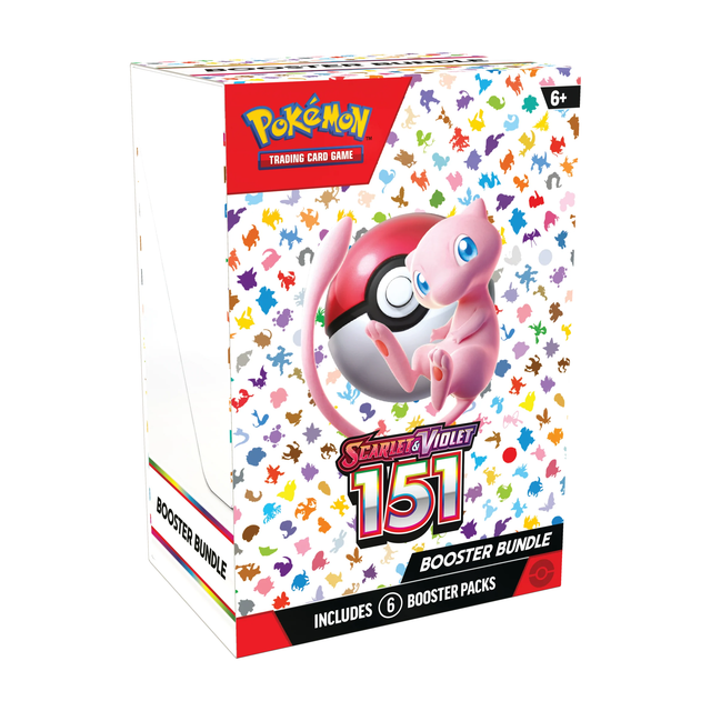 Pokemon TCG 151 Booster Bundle featuring booster packs with classic Pokémon cards from the original 151 Pokémon collection.