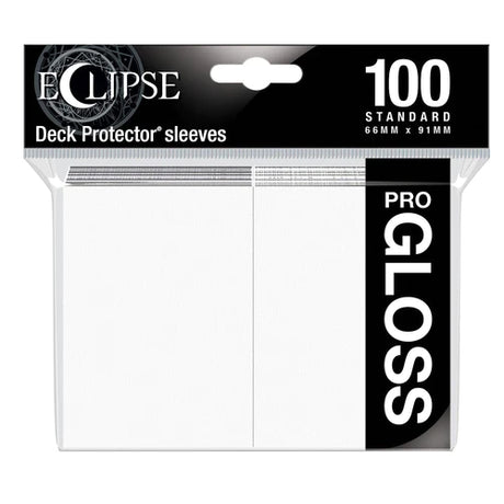 Ultra Pro Eclipse Gloss Standard Card Sleeves, 100-count package, clear protective sleeves for trading cards.