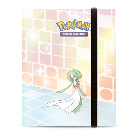 Ultra Pro Trick Room 9-Pocket PRO-Binder showing front view with clear pockets for trading cards.