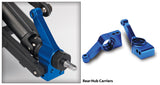 Traxxas Slash 4X4 VXL Ultimate RC truck rear stub axle carrier with detailed components and robust construction.