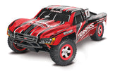 Traxxas 1/16 Slash 4X4 remote control truck with USB-C charging port, detailed design, and off-road tires, ready for action.