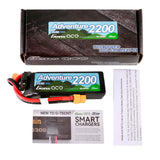 Gens Ace 2200mAh 3S 60C G-Tech LiPo battery with XT60 connector for RC drones and models.