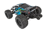 Team Associated Reflex 14MT 1/14 4WD RC Monster Truck on a track, showcasing its rugged design and detailed body.