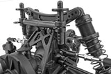 Team Associated Reflex 14MT 1/14 scale 4WD monster RC car with shock towers and body in a detailed image.