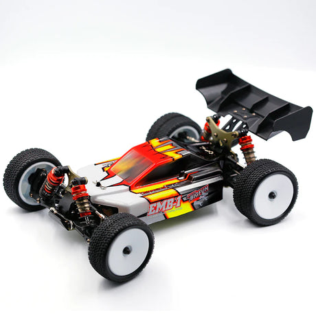 LC Racing L6239 1/14 scale 2020 EMB clear buggy body made of PC, shown on a plain background with transparent design details.