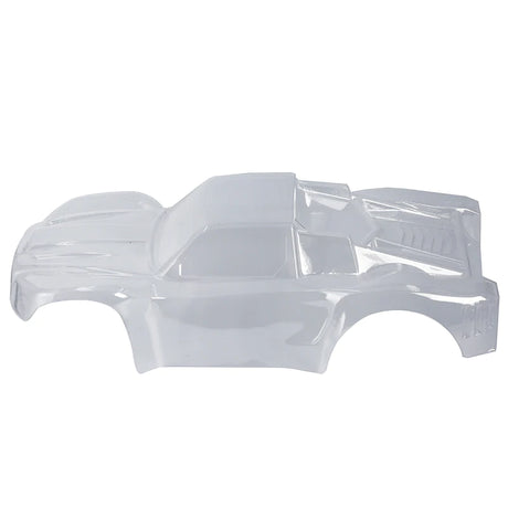 LC Racing L6240 1/14 clear short course truck body for RC cars, shown in a sleek, transparent design with detailed contours.