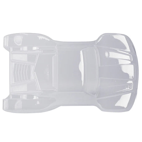 LC Racing L6240 1/14 clear short course truck body for RC cars, shown in a sleek, transparent design with detailed contours