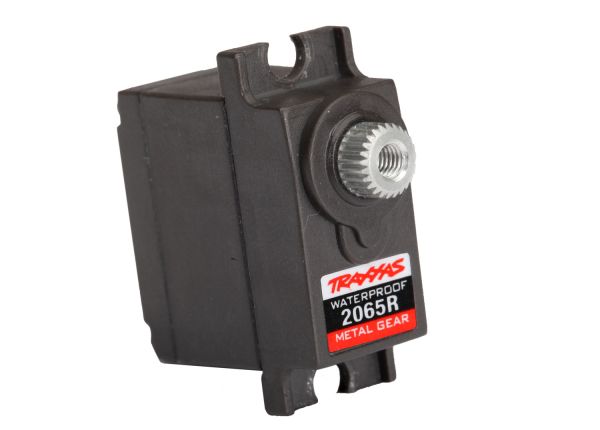 Traxxas Metal-Gear Sub-Micro Servo with durable metal gears and compact design, ideal for RC car applications.