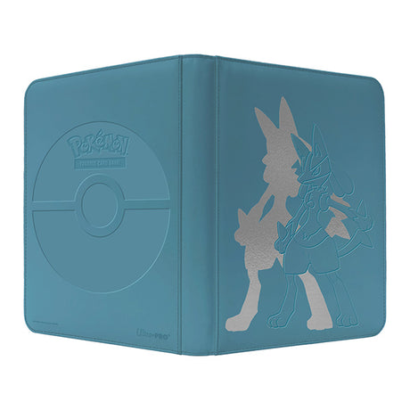 Ultra Pro Elite Series Lucario PRO 9-Pocket Zippered Binder with Pokémon-themed design and secure zipper closure.