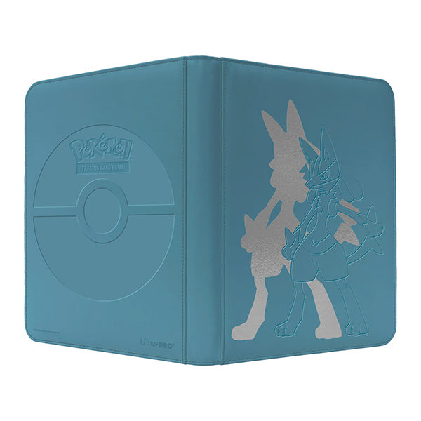 Ultra Pro Elite Series Lucario PRO 9-Pocket Zippered Binder with Pokémon-themed design and secure zipper closure.