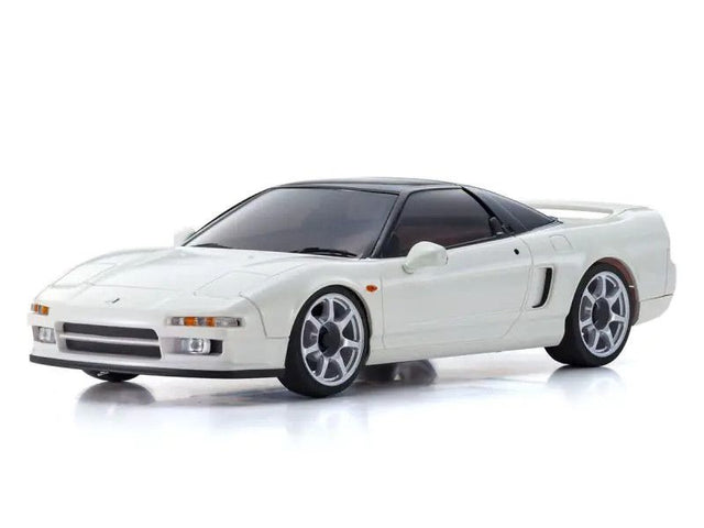Kyosho Mini-Z ASC Honda NSX RC car part in white, showcasing detailed exterior and branding for Mini-Z RC vehicle upgrades.