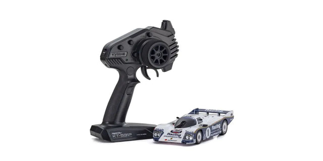 Kyosho Mini-Z MR-04 RWD Porsche 962 C Coupe LH No.1 RC car with detailed exterior and racing design.