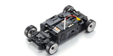 Kyosho Mini-Z MA-020 AWD RC car featuring a detailed Initial D Sprinter Trueno AE86 body on a black chassis.