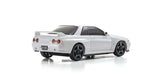 Kyosho Mini-Z ASC Nissan Skyline GT-R N1 Version R32 white RC car part, detailed close-up of the miniature vehicle.