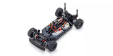 Kyosho 1/10 scale 4WD Fazer Mk2 FZ02 Toyota Celica GT RC car on display, detailed body and wheels visible.