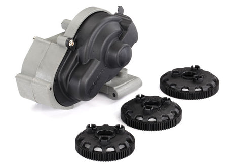 Traxxas Pro-Built Magnum 272 Transmission showcasing detailed gears and components for RC car performance.