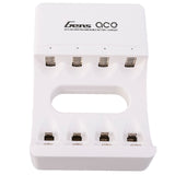 Gens Ace AA and AAA NIMH rechargeable battery charger with multiple charging slots and digital display.