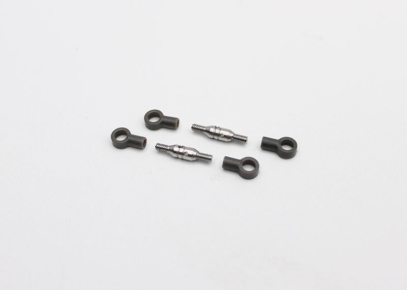 Reflex Racing RX28G2 2mm hardened steel RC car steering turnbuckles shown in close-up detail.