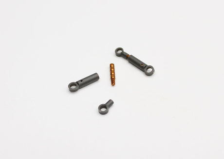 Reflex Racing RX28G2 RC car side dampers, black metal suspension components, shown installed on RC vehicle in detailed close-up.