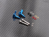 Radtec RC Mini-Z MR04 aluminum steering knuckle set with precision-machined components for RC car steering performance