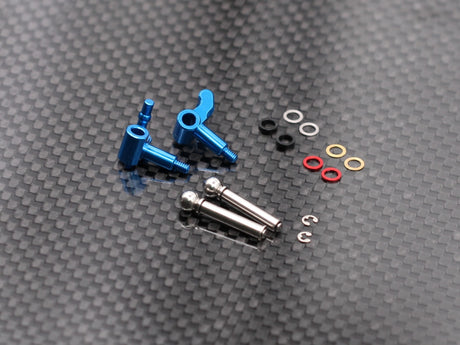 Radtec RC Mini-Z MR04 aluminum steering knuckle set with precision-machined components for RC car steering performance