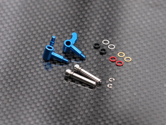Radtec RC Mini-Z MR04 aluminum steering knuckle set with precision-machined components for RC car steering performance