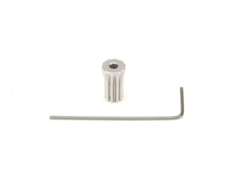 PN Racing Mini-Z 64P titanium pinion gear with 2mm bore, lightweight and durable for RC car performance.