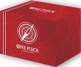 Bandai One Piece TCG card case with colorful artwork, durable design, and secure snap closure for collectible card storage.