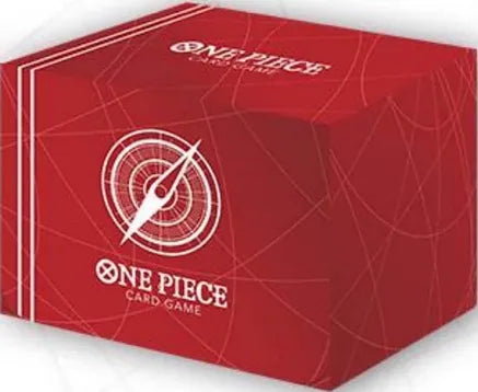 Bandai One Piece TCG card case with colorful artwork, durable design, and secure snap closure for collectible card storage.